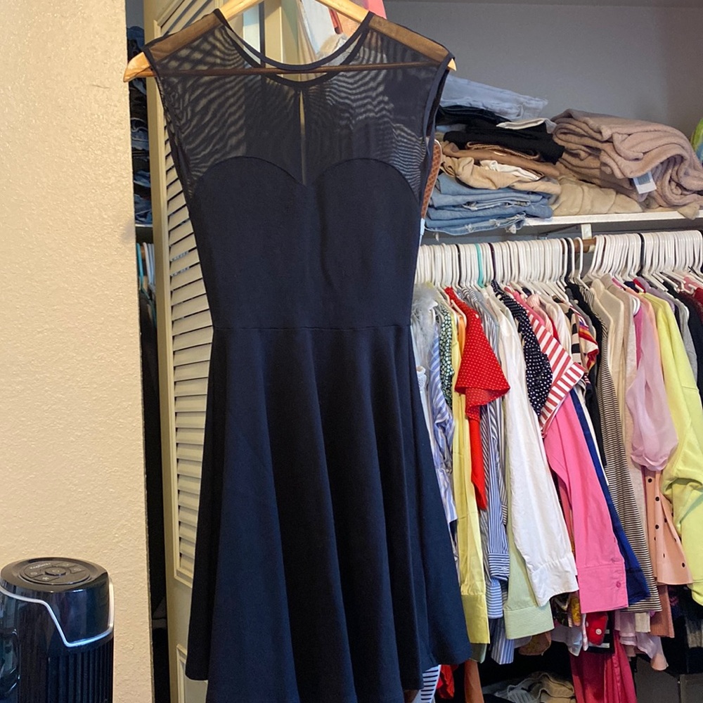 American apparel little black skater dress